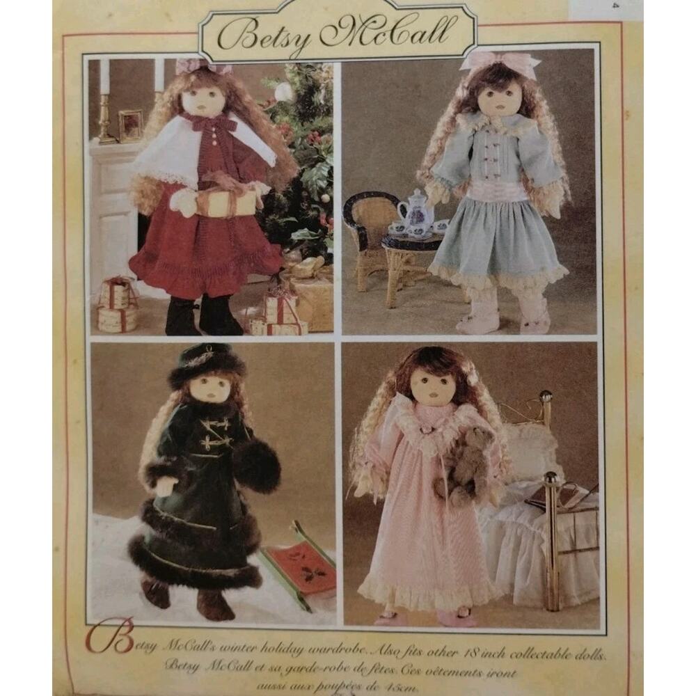 McCall’s Crafts Betsy McCall Winter Holiday Wardrobe Pattern 7934 - Uncut